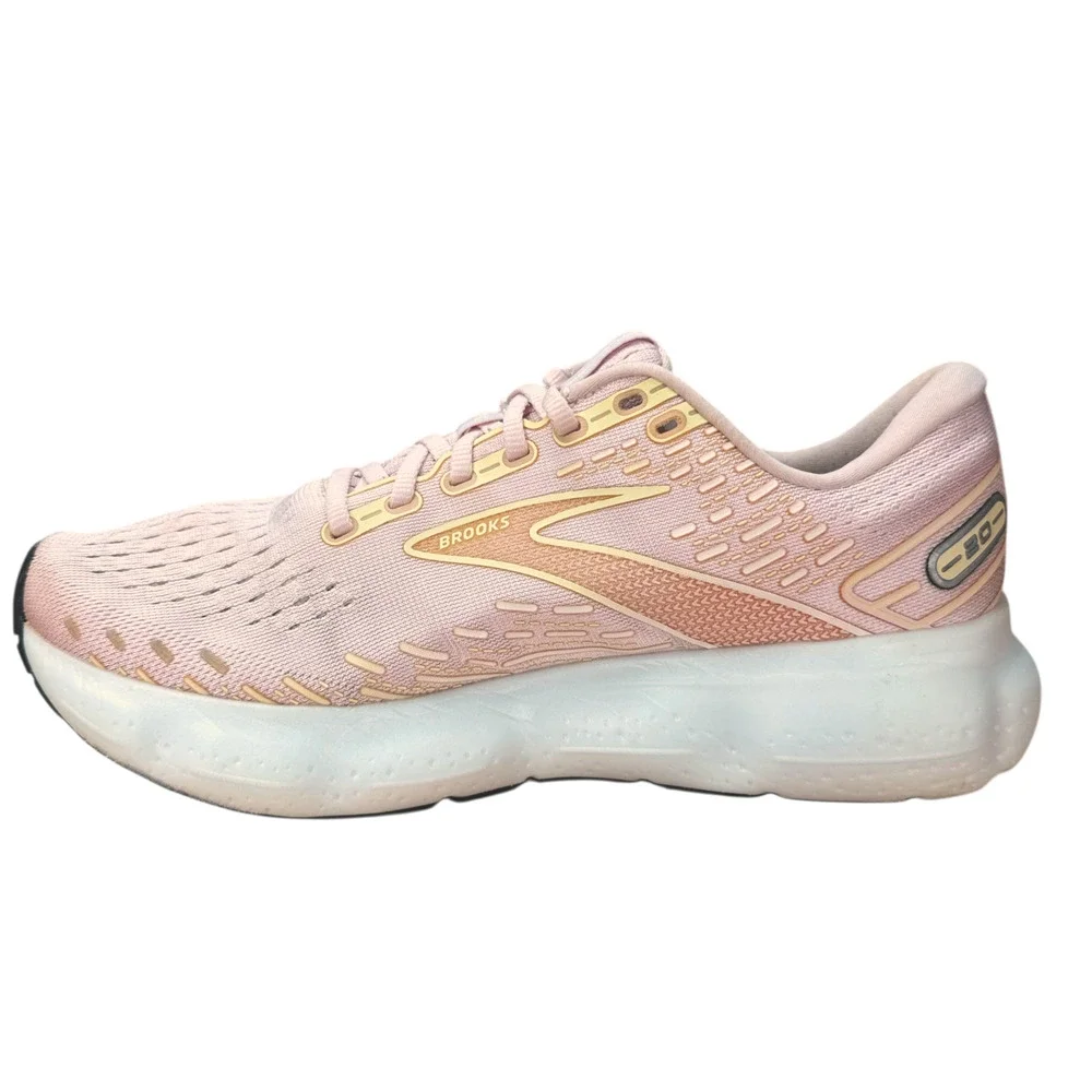 Brooks Glycerin 20 Womens 9 B Running Sneakers Pink Pastel Coquette Athleisure